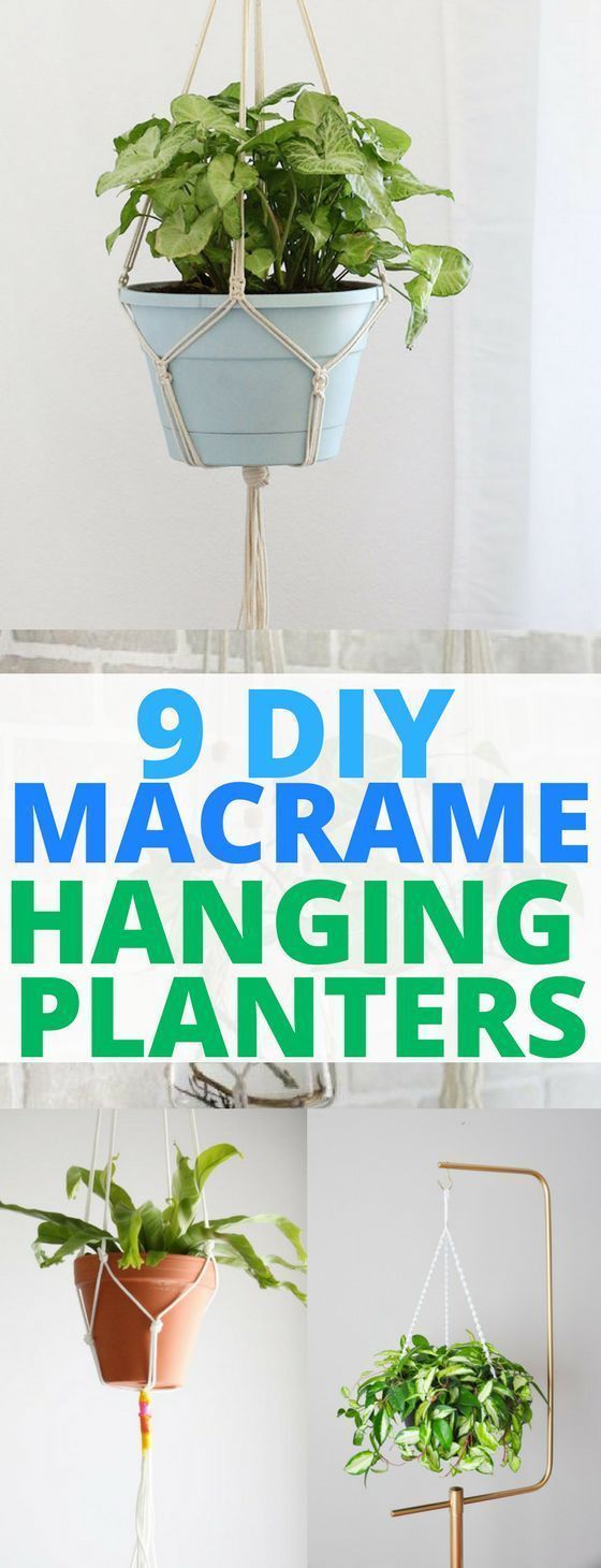 9 Cheap & Easy DIY Macrame Plant Hangers - Balancing Bucks -   18 planting DIY how to make ideas