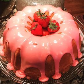 Paula Deen's Strawberry Pound Cake Recipe  - Food.com -   19 cake Cute snacks ideas