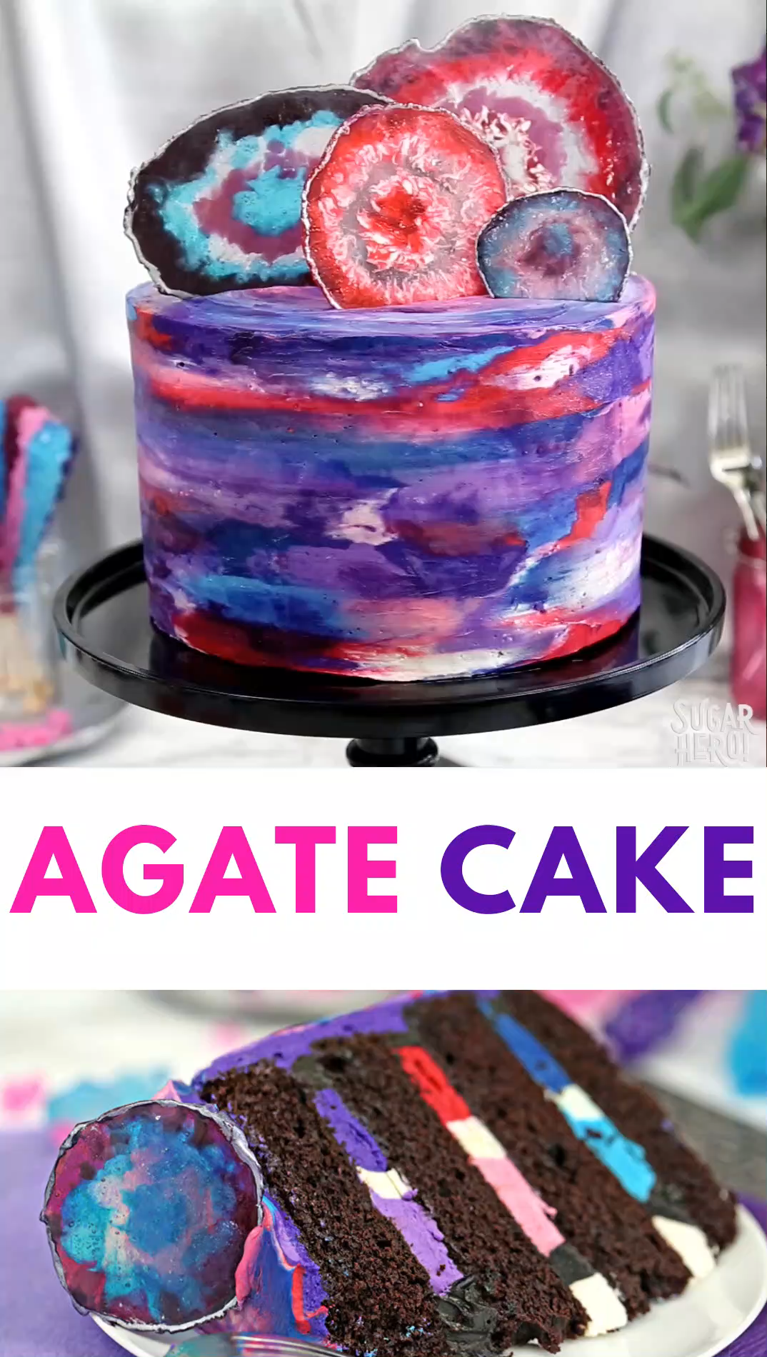 Agate Cake Video -   19 cake Cute snacks ideas