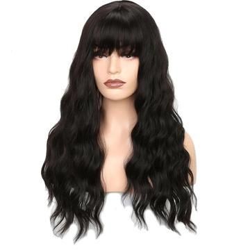 Long Wave Bangs Black Wigs® -   20 bangs hairstyles For Black Women ideas