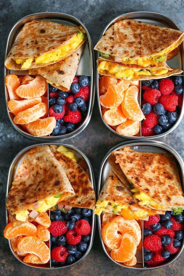 Ham, Egg and Cheese Breakfast Quesadillas -   20 healthy recipes Meal Prep breakfast ideas