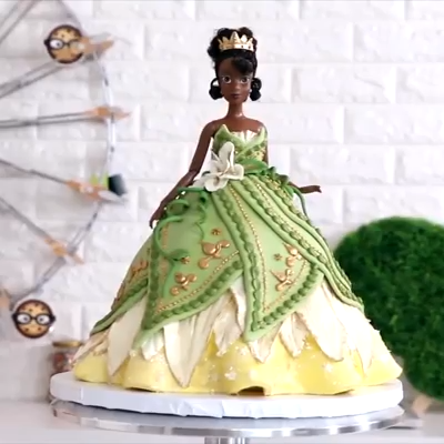 Princess Tiana Doll Cake -   23 cake Beautiful video tutorials ideas