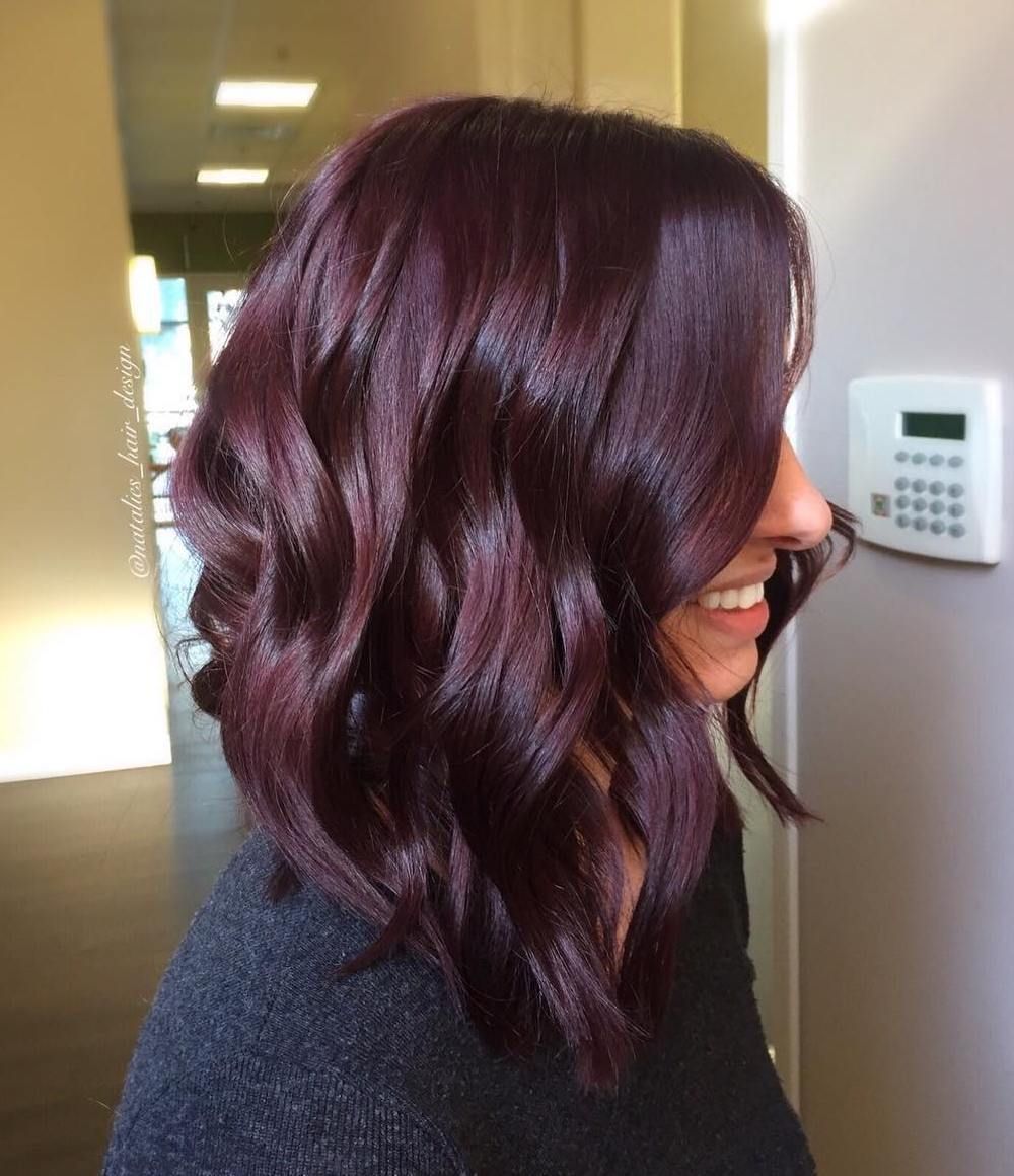 45 Shades of Burgundy Hair: Dark Burgundy, Maroon, Burgundy with Red, Purple and Brown Highlights -   9 hair Purple brown ideas