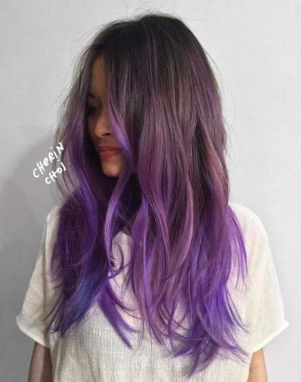 70 ideas for hair ombre blue purple brown -   9 hair Purple brown ideas