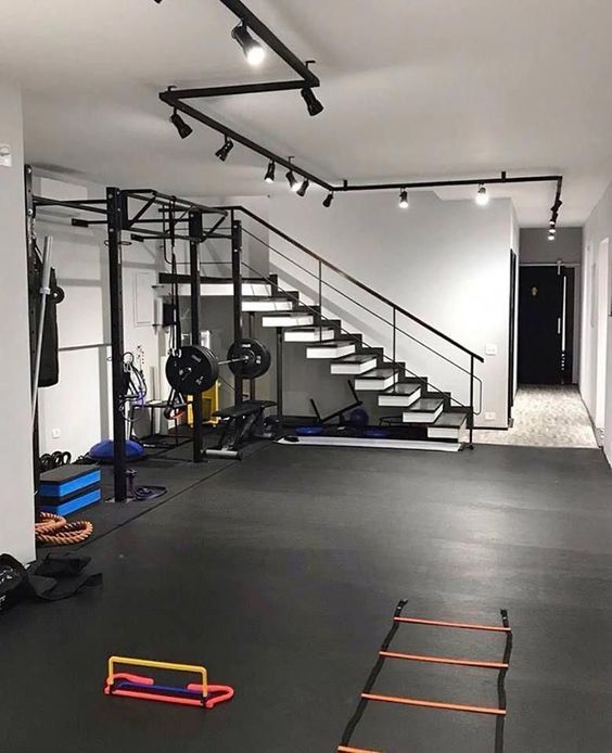 Ideas For Preparing a Gym and Fitness Room at Home -   10 fitness Interior basements ideas