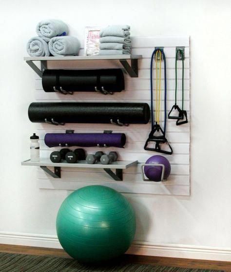 StoreWall Home Fitness Combo (Heavy Duty Panels + Accessories) -   10 fitness Interior basements ideas