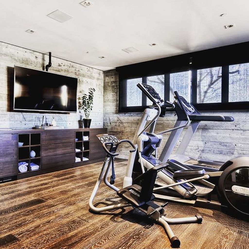 20+ Amazing Home Gym Room Ideas For Your Family - TRENDUHOME -   10 fitness Interior basements ideas