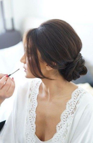 10 makeup Bridal messy buns ideas