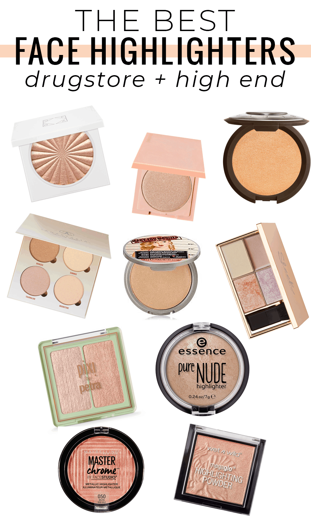 Best Face Highlighter - Drugstore and High End Options! -   12 makeup Highlighter drugstore ideas