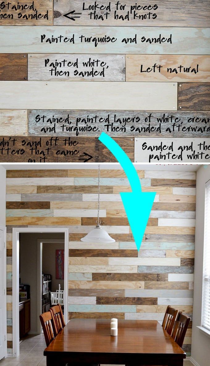 DIY Pallet Wall: 25 Best Accent Wood Wall Tutorials -   12 room decor Rustic pallet walls ideas
