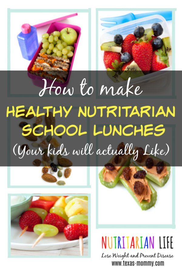 How to make Healthy Nutritarian School Lunches -   13 diet for kids ideas