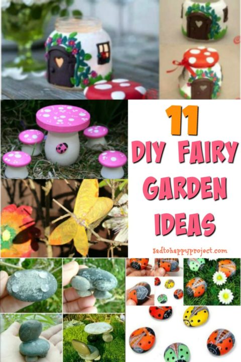 11 Cute DIY Fairy Garden Ideas To Try At Home - Sad To Happy Project -   13 diy projects Garden home decor ideas