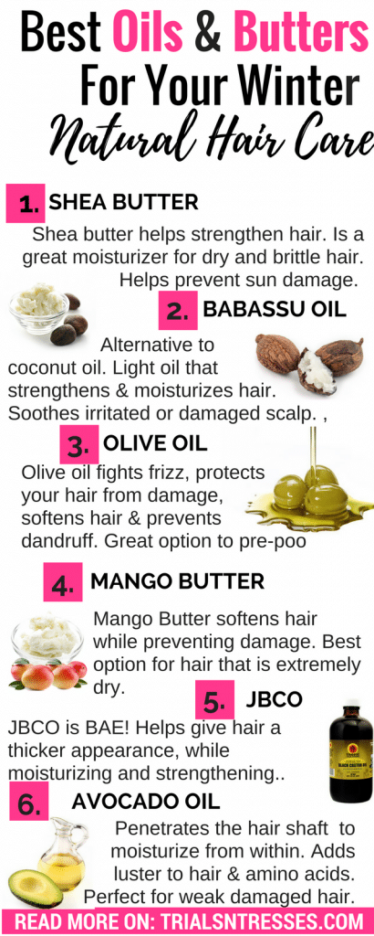 Best Oils And Butters For Winter Natural Hair Care - Trials N Tresses -   13 hair Care at home ideas