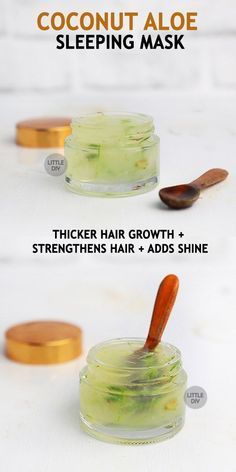 MIRACLE COCONUT ALOE MASK FOR THICKER HAIR - LITTLE DIY -   13 hair Care at home ideas