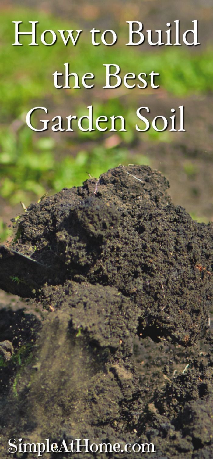 How to Build the Best Garden Soil • Simple At Home -   13 planting healthy ideas