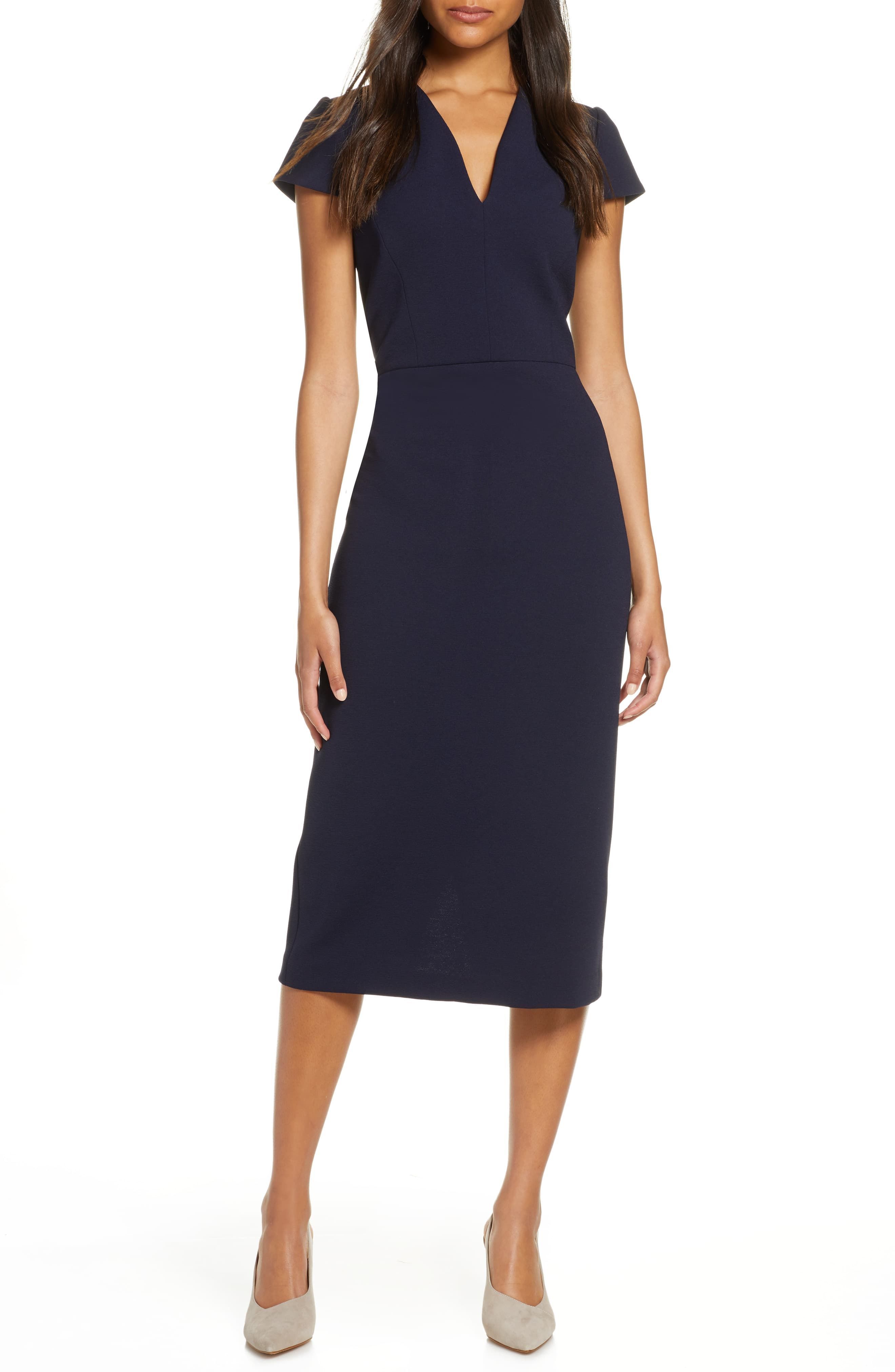 Maggy London Midi Sheath Dress | Nordstrom -   14 dress For Work with flats ideas