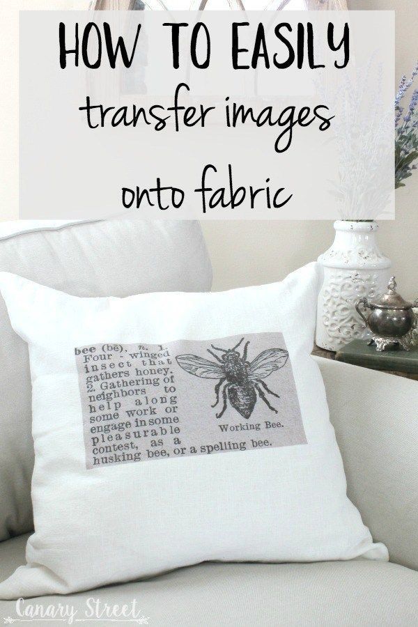 How To Easily Transfer Images Onto Fabric - Canary Street Crafts -   14 fabric crafts To Sell art ideas