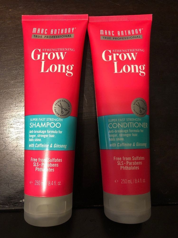 Marc Anthony Grow Long Strong Hair Caffeine Ginseng Shampoo & Conditioner Set for sale online | eBay -   14 hair Products shampoo & conditioner ideas