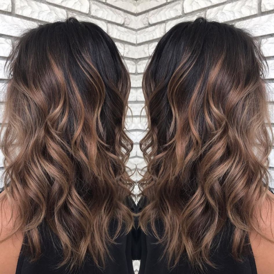 60 Hairstyles Featuring Dark Brown Hair with Highlights -   14 hair Summer balayage ideas