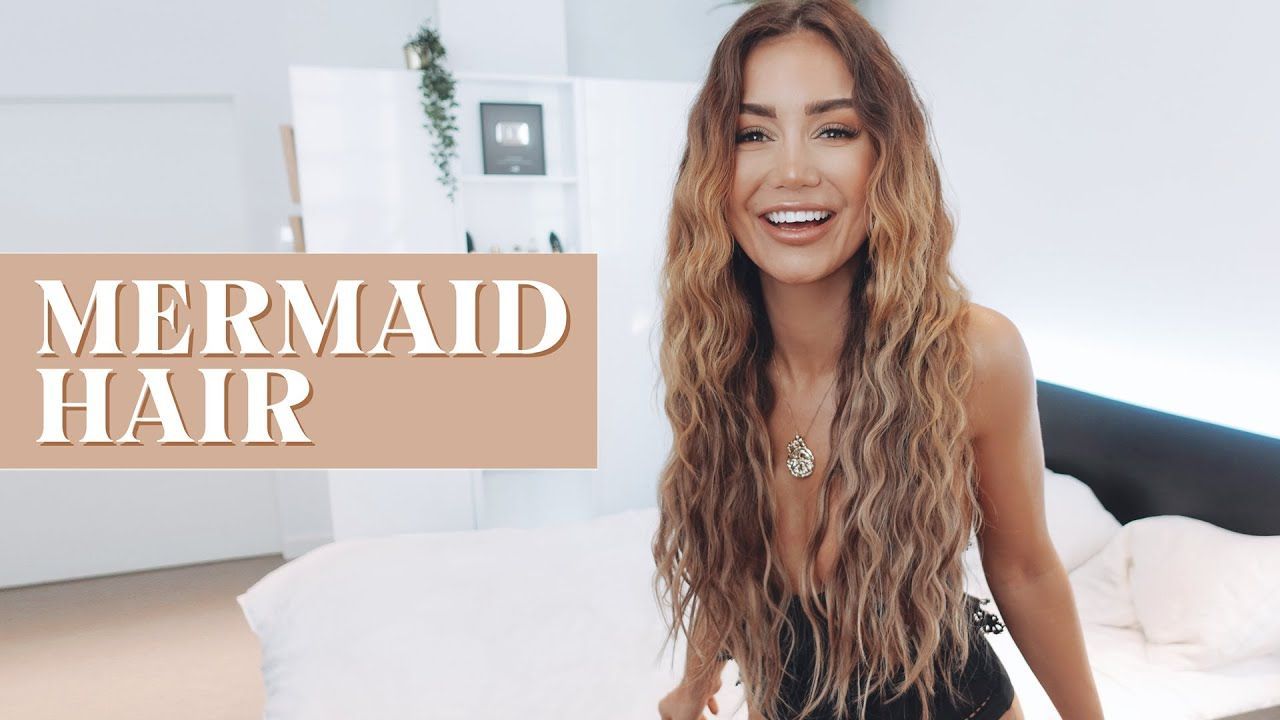 HOW TO GET MERMAID HAIR WAVES | PIA MUEHLENBECK BEACH HAIR TUTORIAL -   14 mermaid hair Waves ideas