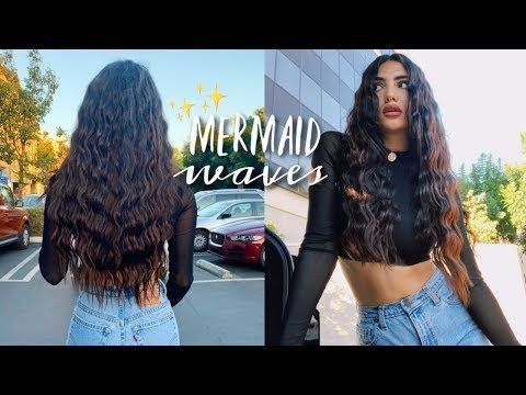 10 MINUTE MERMAID WAVES HAIR TUTORIAL -   14 mermaid hair Waves ideas