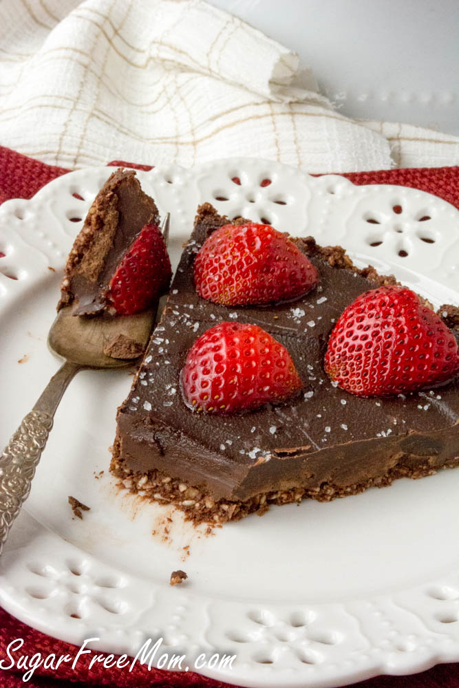 Sugar-Free Salted Chocolate Strawberry Tart -   15 desserts Strawberry stevia ideas