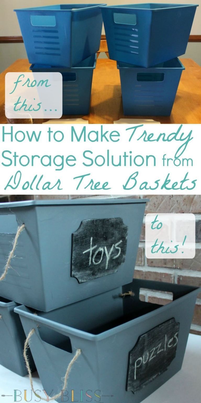 How to Make Trendy Storage Solution from Dollar Tree Baskets - Busy Bliss -   15 DIY Clothes Storage dollar stores ideas