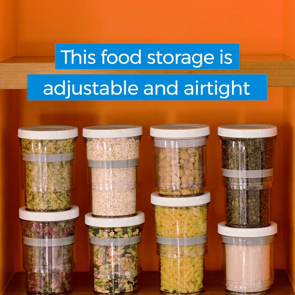 Adjustable & Airtight Food Storage Containers -   15 DIY Clothes Storage dollar stores ideas
