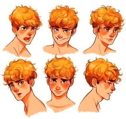 Character Design -   15 guy hair Drawing ideas
