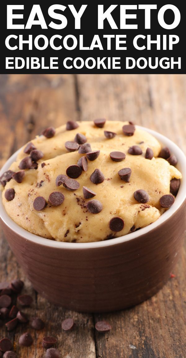 Edible Keto Chocolate Chip Cookie Dough Fat Bomb (No Bake) -   16 diet Snacks cookie dough ideas