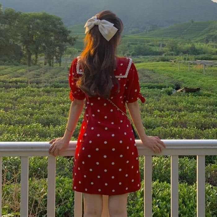 Cecile Vintage Style Polka Dot Dress -   16 dress Korean polka dots ideas