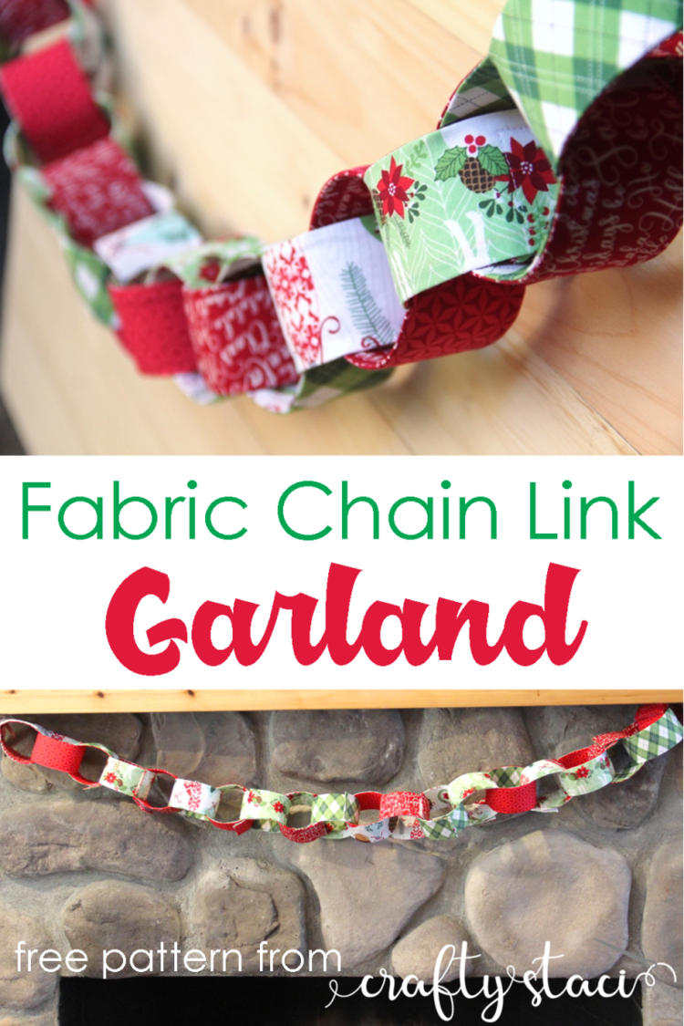 Fabric Chain Link Garland — Crafty Staci -   16 fabric crafts Christmas link ideas