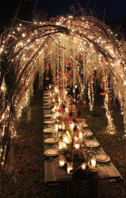 16 wedding Rustic night ideas