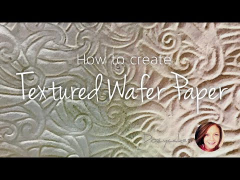 How To Create TEXTURED WAFER PAPER | Cake Decorating -   17 cake Pretty texture ideas