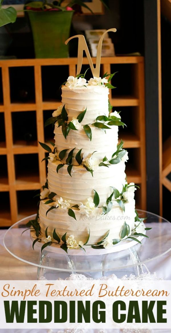 Textured Wedding Cake with Ruscus & Hydrangea | Rose Bakes -   17 cake Pretty texture ideas