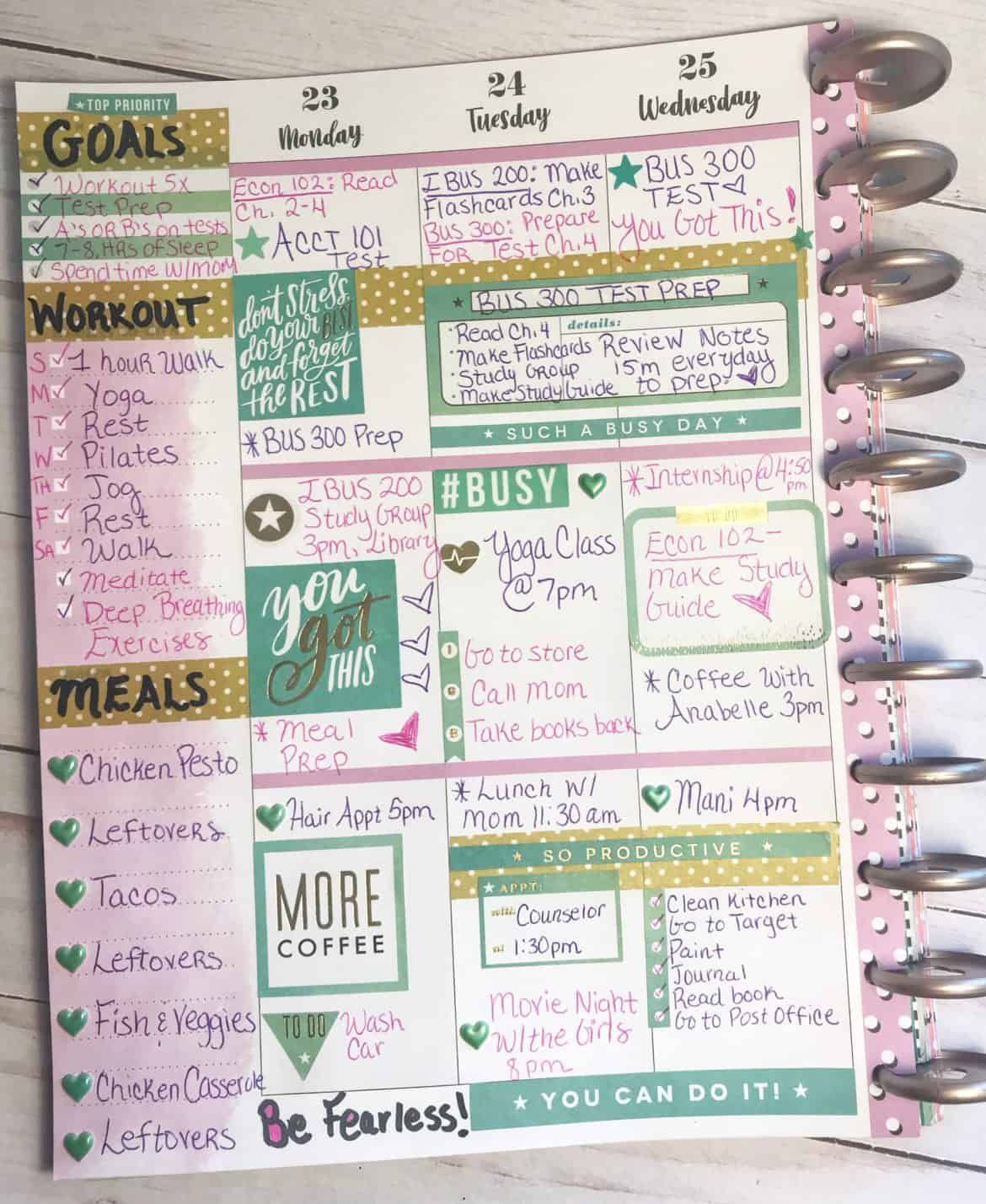 17 fitness Planner ideas