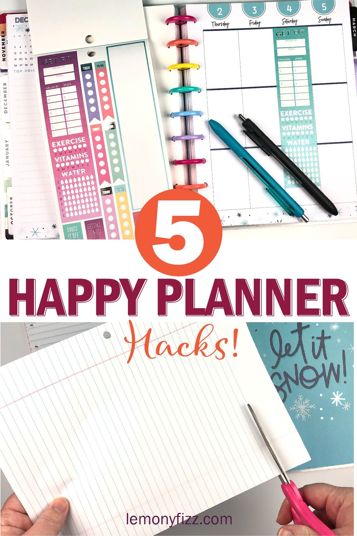 5 Happy Planner Hacks and Ideas -   17 fitness Planner ideas