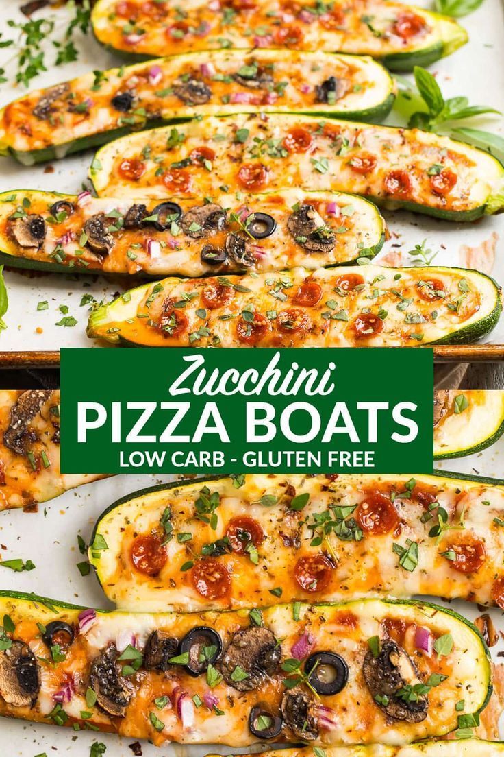 Zucchini Pizza Boats -   17 healthy recipes Zucchini whole30 ideas