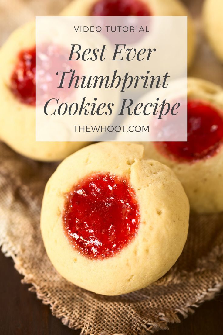 Thumbprint Cookies Recipe Is Perfect For The Holidays | The WHOot -   17 holiday Cookies healthy ideas