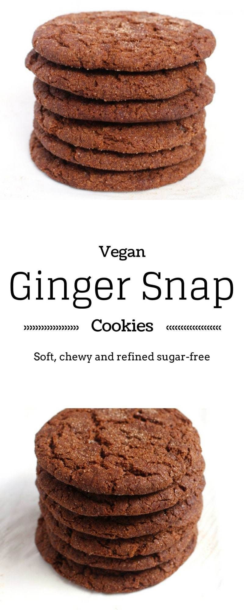 Soft & Chewy Vegan Gingersnap Cookies - Broke foodies -   17 holiday Cookies healthy ideas