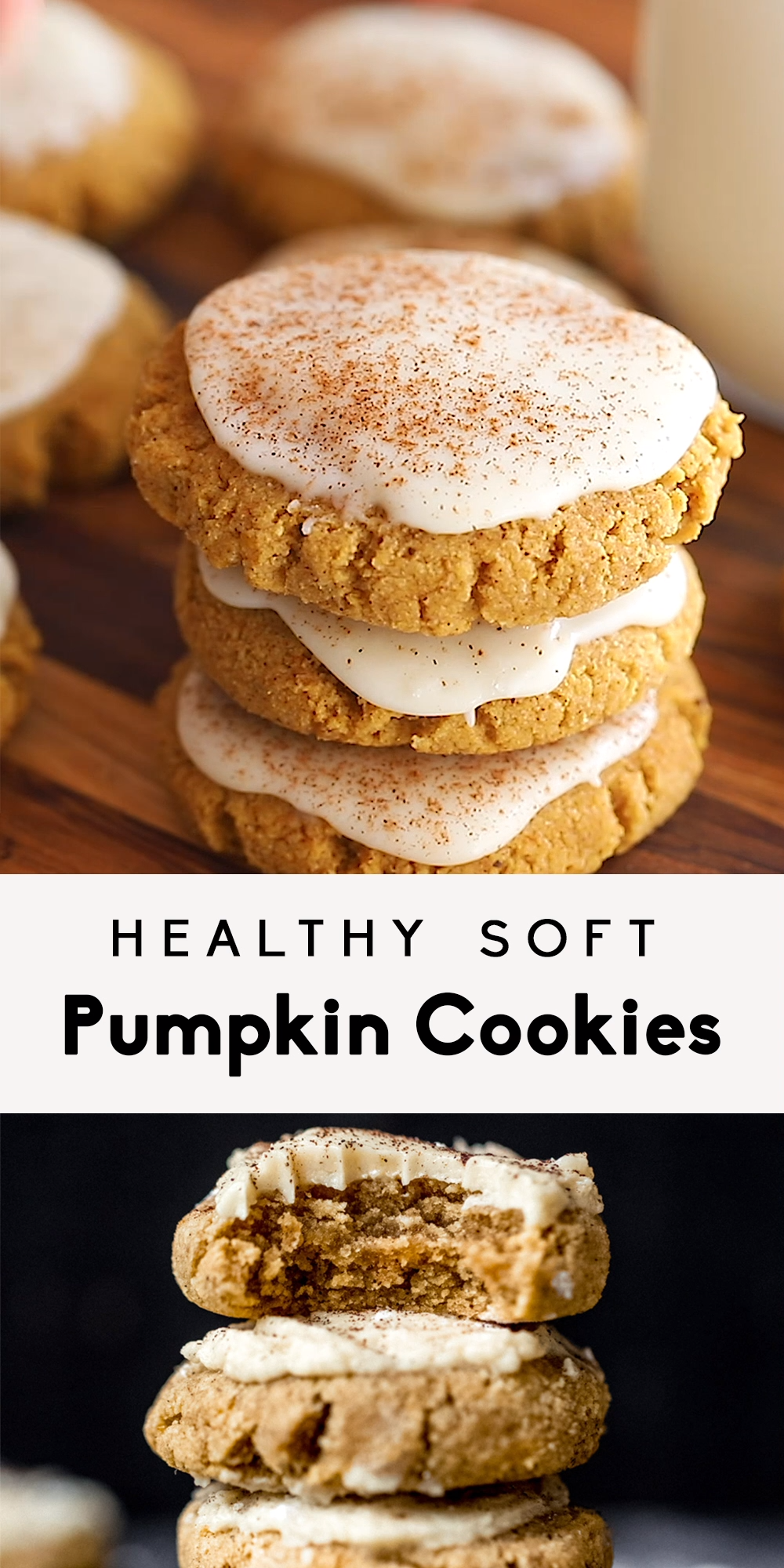 Healthy Soft Pumpkin Cookies with Salted Maple Frosting -   17 holiday Cookies healthy ideas