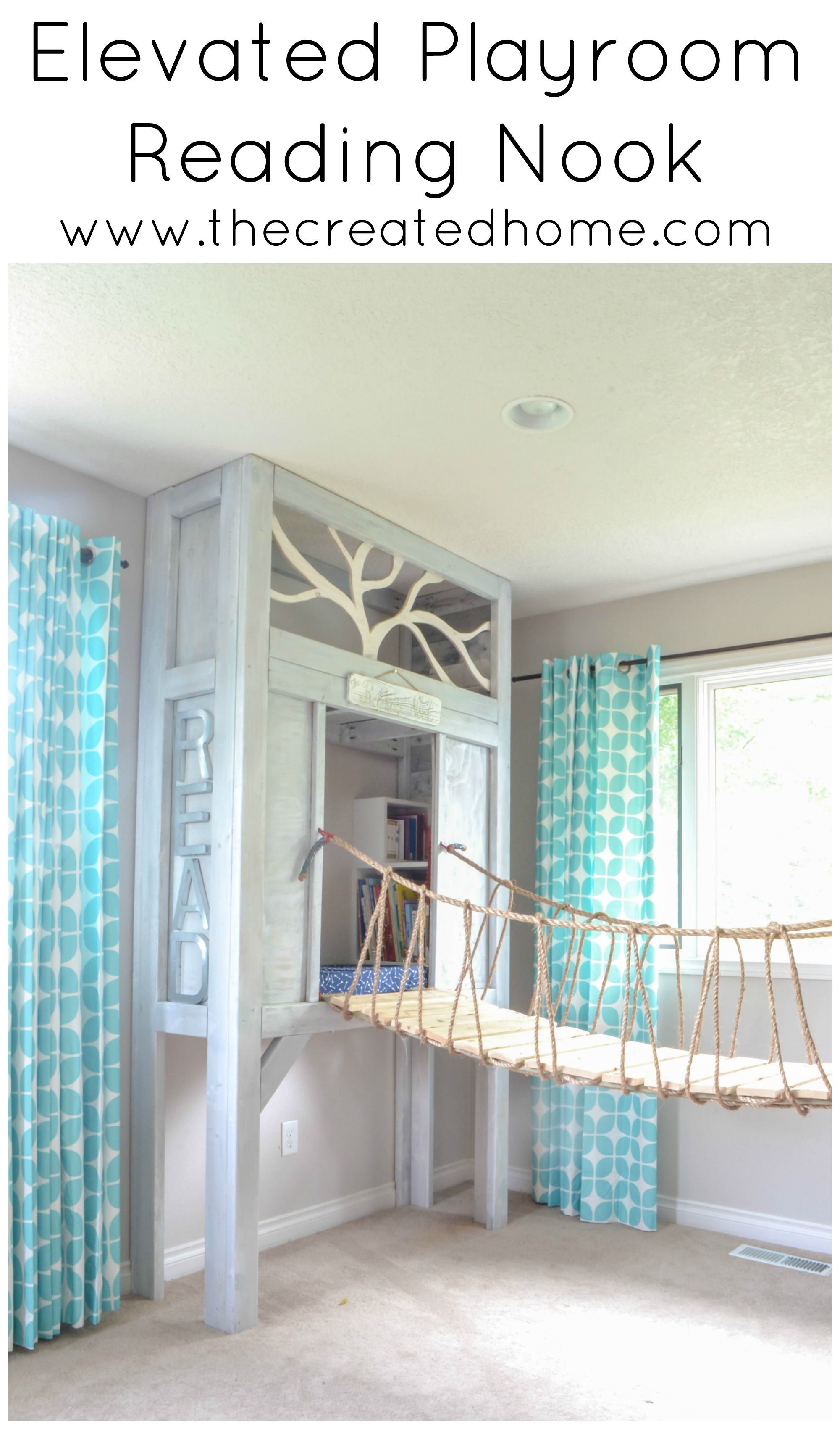 Elevated Playroom Reading Nook - The Created Home -   17 room decor For Women curtains ideas