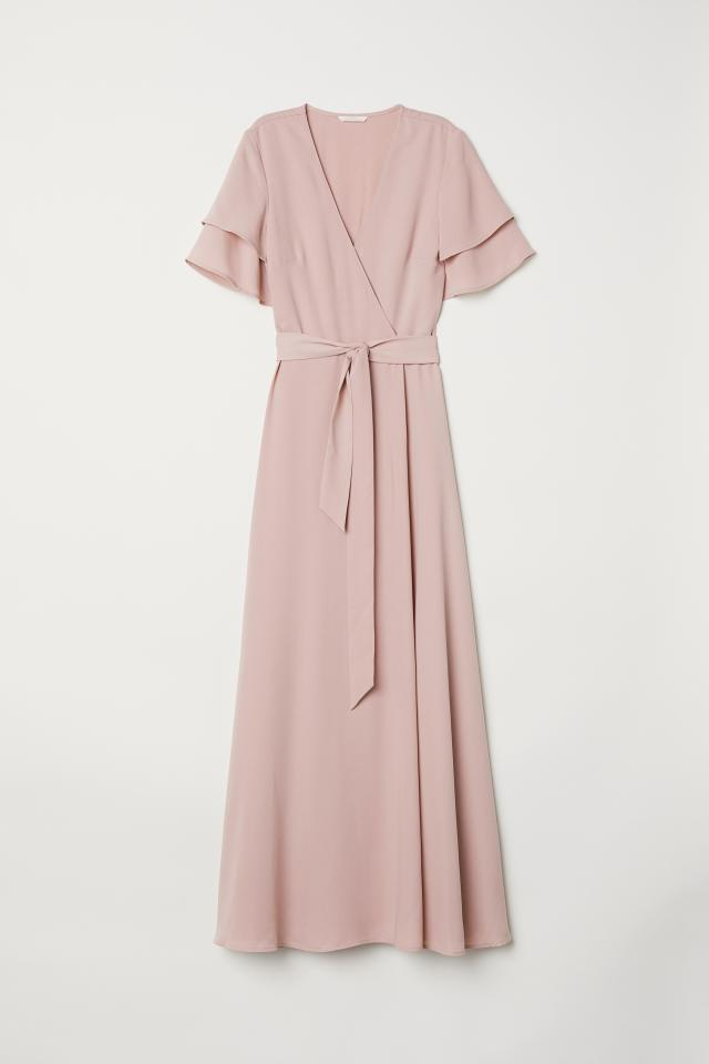 Wrap Dress - Powder pink -  | H&M US -   17 wrap dress 2018 ideas