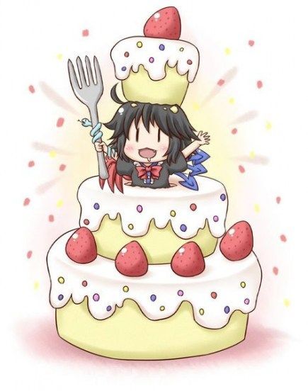 42+ Ideas Birthday Cake Drawing Anime -   18 cake Drawing anime girls ideas