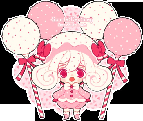 Pink Velvet Cake Pop by ScarletDestiney on DeviantArt -   18 cake Drawing anime girls ideas