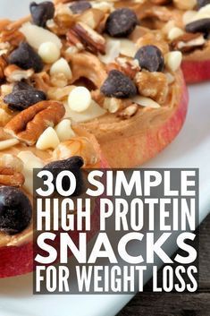 30 High Protein Snacks for Weight Loss -   18 diet Snacks healthy ideas