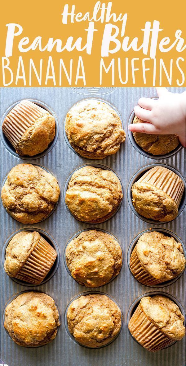 Healthy Peanut Butter Banana Muffins -   18 diet Snacks healthy ideas