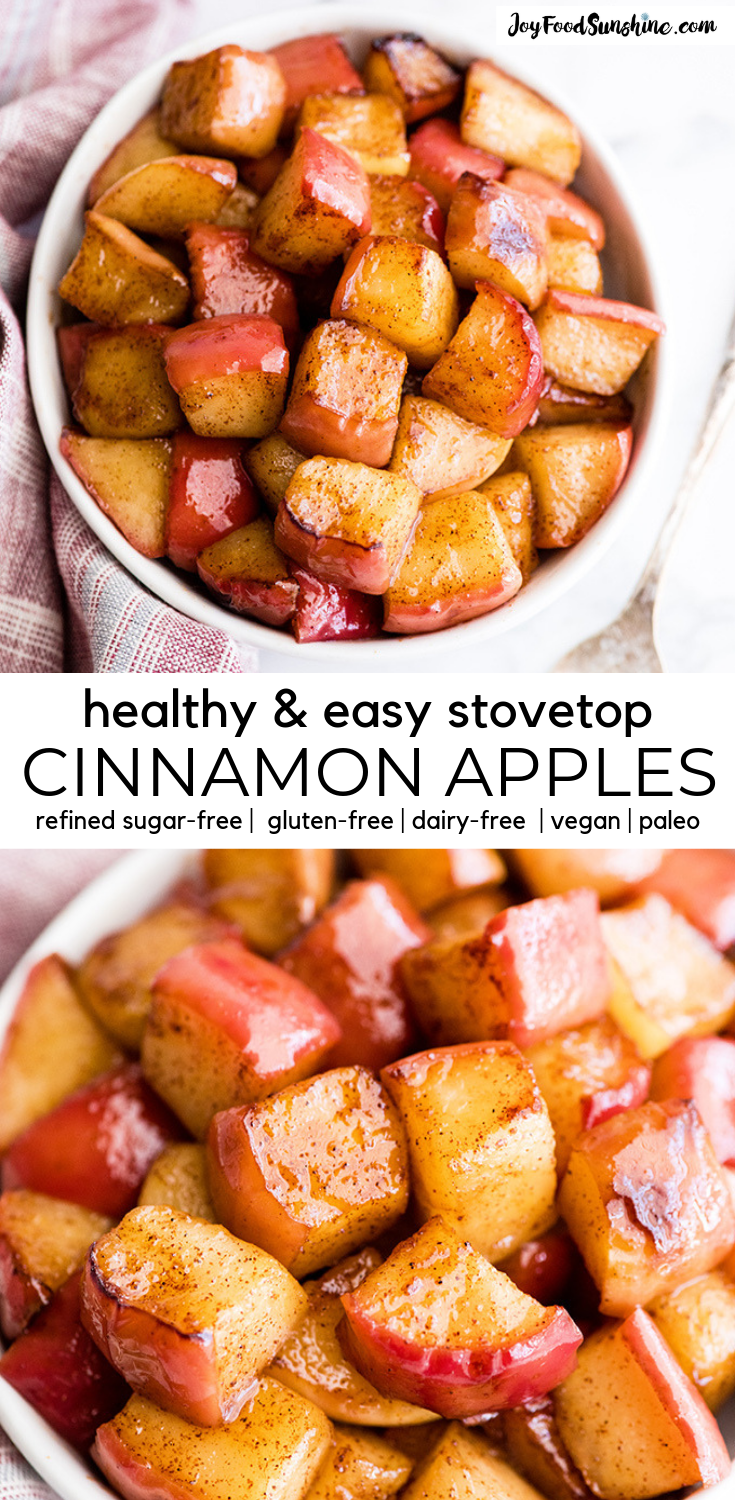 Stovetop Saut?ed Cinnamon Apples Recipe (5 Minutes + Video) -   18 diet Snacks healthy ideas