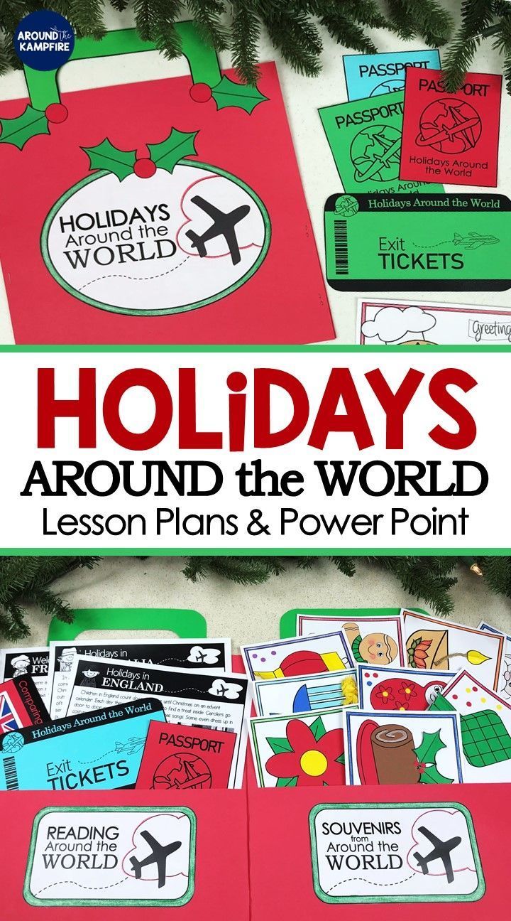 Holidays Around the World, Christmas Around the World, Activities & PowerPoint -   18 holiday Around The World activities ideas