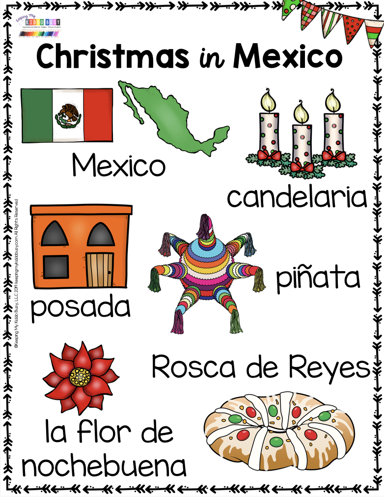 Christmas Around the world FREEBIES for kindergarten and first grade -   18 holiday Around The World activities ideas